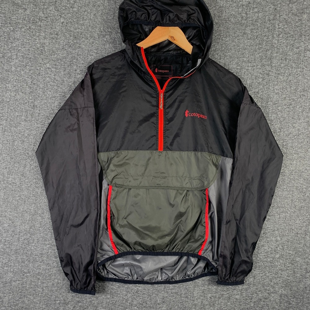 Cotopaxi Jacket Womens Extra Small Teca Half Zip Windbreaker Black Hooded Hiking